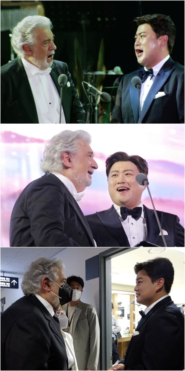 Tbarrotti Kim Ho-joong wobbles at a word from DomingoOn KBS 2TV Boss in the Mirror (hereinafter referred to as Donkey Ears), which will be broadcast on July 31, Kim Ho-joong tells the backstage story of the vocal Legend Placeydo Domingo and Duets.On the day, the audience filled with 6,200 seats, and Domingo opened the stage with a solo song with a downside grace.Kim Ho-joong, who watched Domingos stage, which was his Idol, closer than anyone else, admired it, saying, It is believed to be the voice of your country.In the meantime, the cast members who watched Domingo, who did not spare encouragement and advice to Kim Ho-joong, who was nervous waiting for the next turn, and Kim Ho-joong, who took care of Domingo both on and off the stage, smiled with joy.Kim Ho-joong also thanked Domingo for encouraging him to say, Do not worry, the show has already started.Kim Ho-joong suddenly approached Domingo while singing the last song of the Duets performance, My Way, and attention is amplified as to what happened.