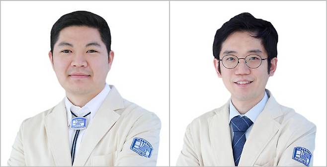 서울성모병원 소화기내과 성필수, 인천성모병원 소화기내과 이순규 교수(왼쪽부터)
