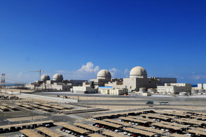 아랍에미리트(UAE) 아부다비의 바라카 원자력발전소. (사진=AFP)