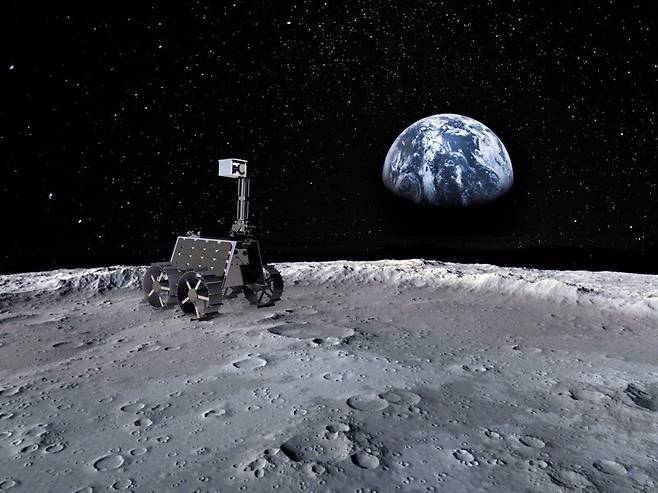 아랍에미리트의 달 로봇탐사차 ‘라시드’. MBRSC 제공