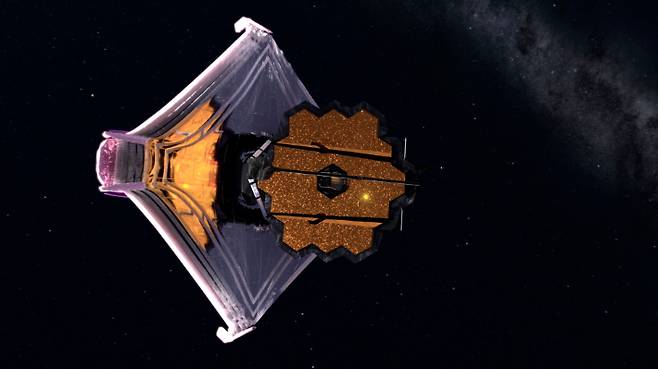 제임스 웹 우주망원경 상상도. NASA's James Webb Space Telescope 페이스북 캡처