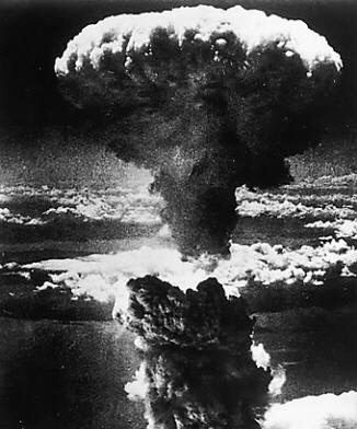 1945년 히로시마에 투하된 원자폭탄이 만들어 낸 버섯 구름(사진=연합뉴스)