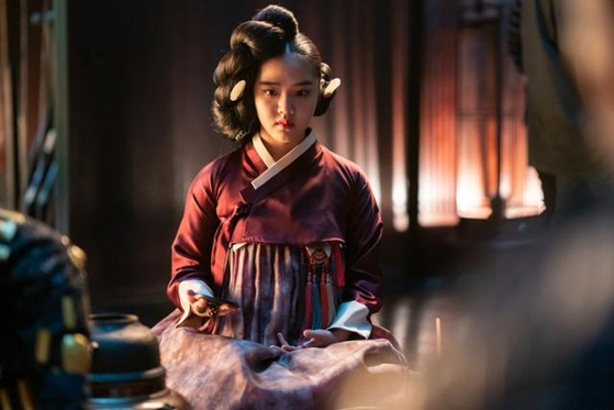 Kim Hyang-gi as an undercover spy in Japan in the film ″Hansan: Rising Dragon″ [LOTTE ENTERTAINMENT]