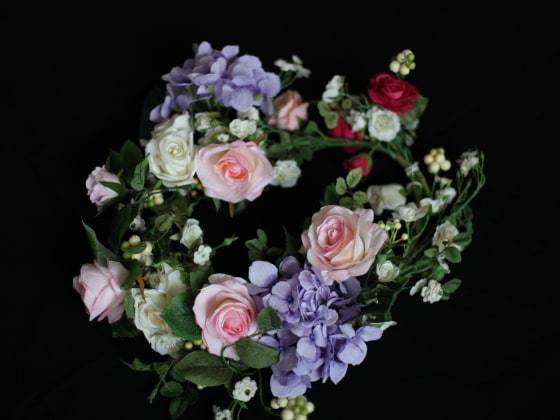 심정민 소령의 꽃목걸이