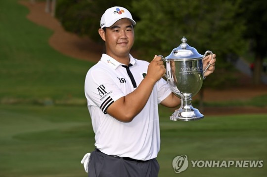 윈덤 챔피언십에서 우승한 김주형
(AFP=연합뉴스)