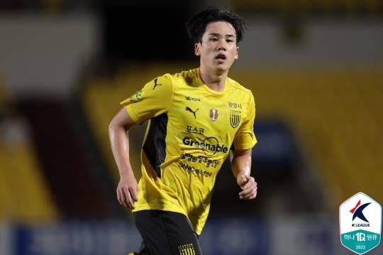 선제골을 넣은 전남의 임찬울[한국프로축구연맹 제공]