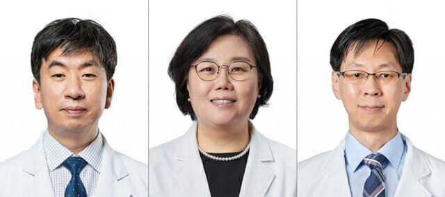 (좌측부터)중앙대병원 최성호 교수, 정진원 교수, 최상태 교수