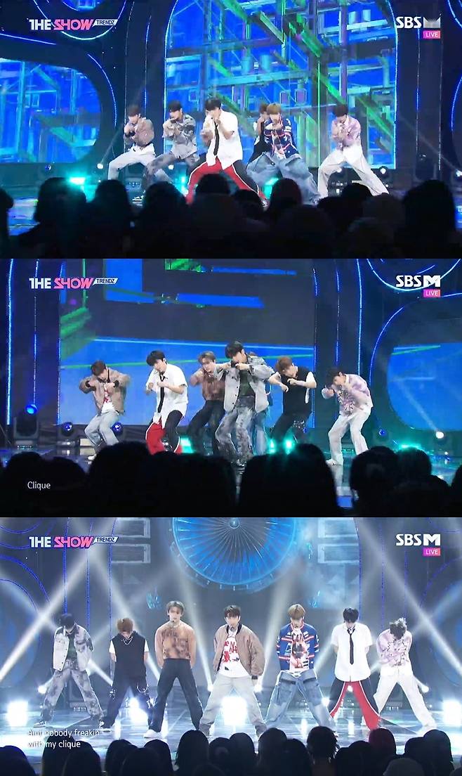 ‘더 쇼’ 트렌드지가 아이돌 퍼포먼스 최강자임을 입증했다.사진=SBS MTV ‘더 쇼’ 방송 캡처