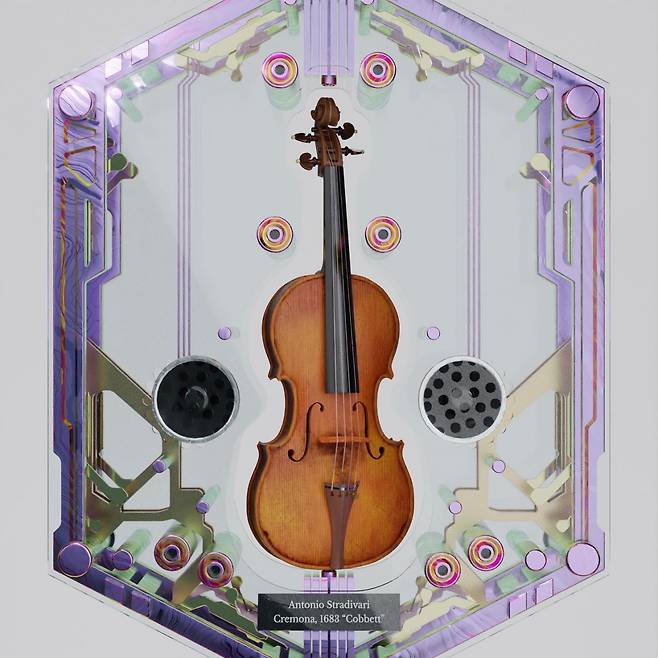 ‘힉엣눙크! 페스티벌(Hic et Nunc! Festival)’이 클래식 음악 축제 최초로 음악과 악기의 디지털 아트를 결합한 NFT를 선보였다. 사진은 AI 바이올리니스트가 연주한 프로디지 버전. [세종솔로이스츠 제공]