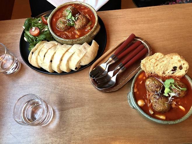 비건음식 ‘토마토 수영장’. 배은정씨 제공