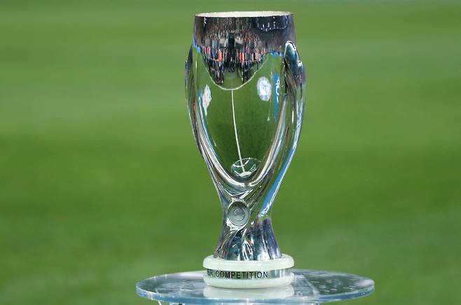 레알 마드리드와 프랑크푸르트가 2022 UEFA 슈퍼컵을 두고 운명의 승부를 치른다. 사진은 지난 2019년 UEFA 슈퍼컵. /사진=로이터