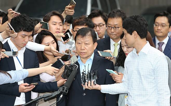 대우조선해양 고재호 전 사장은 회사의 이익을 부풀린 분식회계 혐의로 유죄판결을 받았다.ⓒ연합뉴스