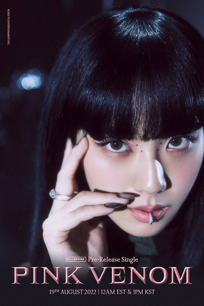 블랙핑크 `Pink Venom’ 타이틀 포스터가 공개됐다.사진=YG 제공