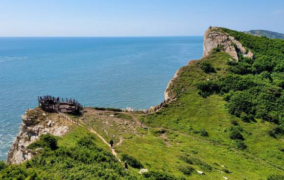 인천 옹진 대청도의 명소 서풍받이. 1시간 30분 정도면 돌아볼 수 있다.