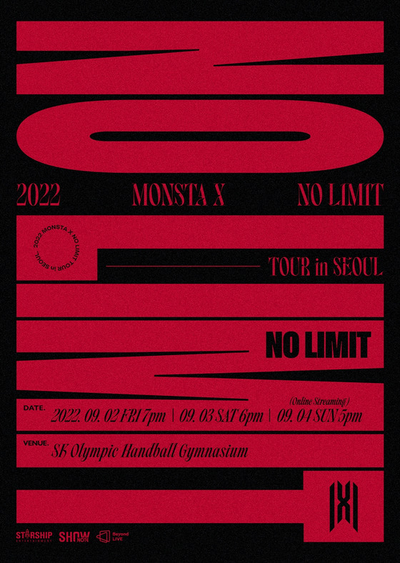 몬스타엑스(MONSTA X)의 '노 리밋(NO LIMIT)' 투어 사진=