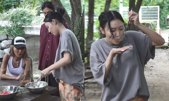 What is Mamamu Hwasa stuck in?On MBCs I Live Alone (directed by Heo Hang Lee Min-ji Kang Ji-hee), which will be broadcast on August 12, Hwasa will be shown leaving MT with dancers.Hwasa completes a hearty prize for the Team Hwasa dancers, with the pork belly full of charcoal fire and the mouth of the captain Hwasa properly bursting into the frozen ramen.Hwasas food, which inhales raw butterflies and storms of pork belly and ramen, will stimulate viewers appetites infinitely.Hwasa also prepares special desserts for Tim Hwasa on the day, which will bring a memorable taste with bottled water, ice, sugar and this in a huge spoon.The Team Hwasa dancers who tasted the Hwasa table desserts are proud of Hwasa by dringing the bowl as well as the exclamation.I wonder what the identity of the large-capacity beverage made by Hwasa, the main character of the Daeran, which is automatically sold out when eating Gopchang, Kimbugak, and soy sauce.