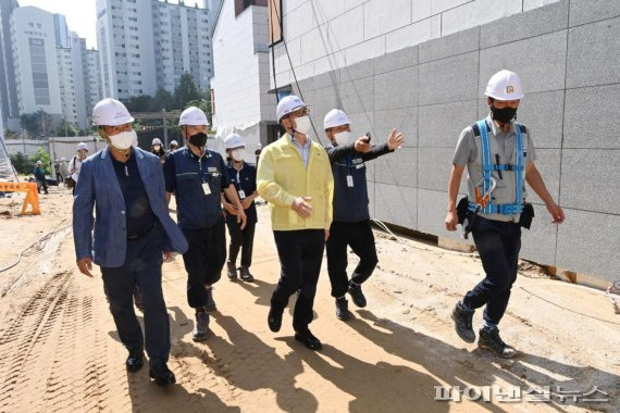 경기도 12일 양주시 옥정 타운하우스 건설 사업장 긴급 안전점검 진행. 사진제공=경기북부청