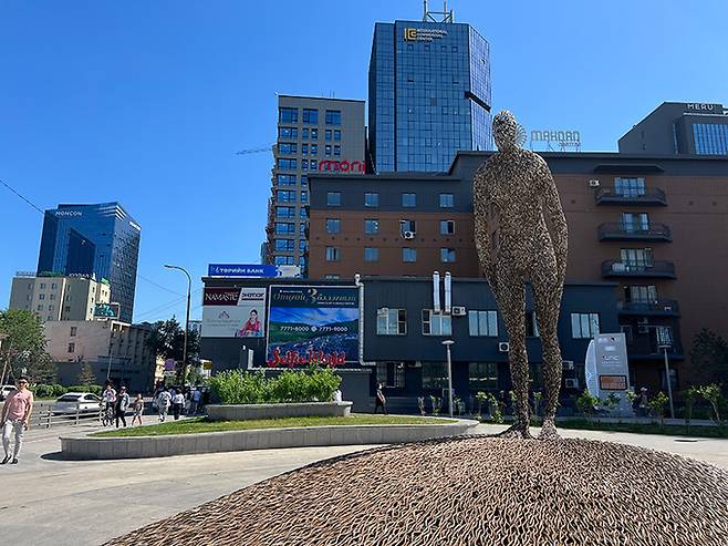 울란바토르 시내 풍경.