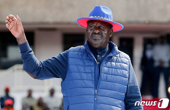 케냐 대선 후보인 라일라 오딩가. ⓒ 로이터=뉴스1 ⓒ News1 정윤영 기자