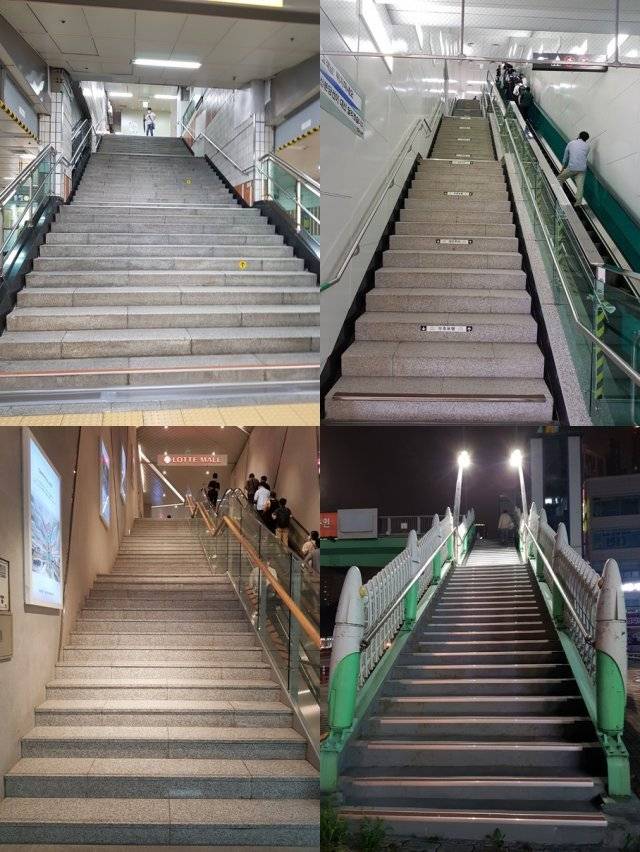 언제 어디서든, 계단이 보이면 올랐다.