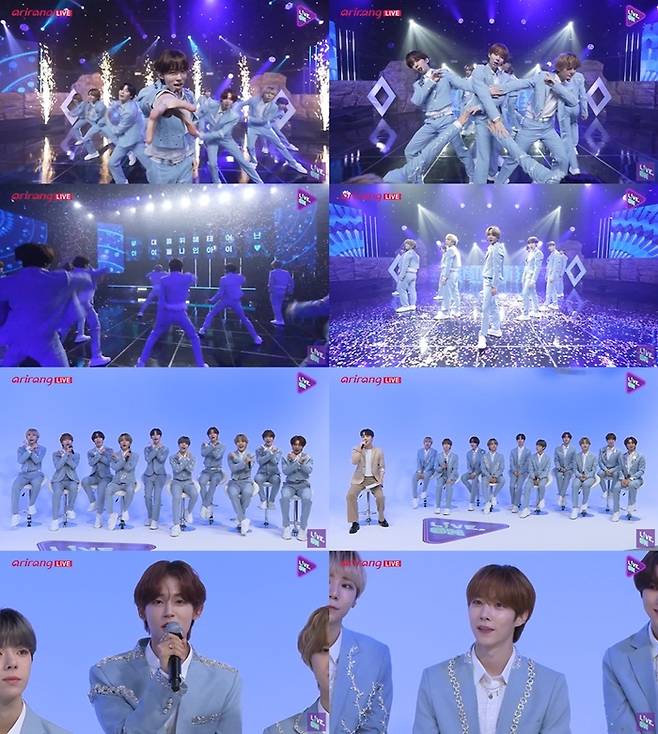 그룹 나인아이. 아리랑TV ‘라이브. 온(Live. ON)’ 캡처