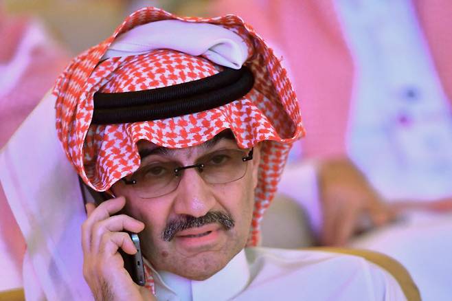 사우디아라비아의 억만장자 왕자 알왈리드 빈 탈랄. (사진AFP)