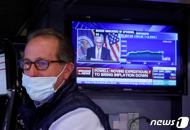 뉴욕증권거래소 내부 객장 ⓒ 로이터=뉴스1