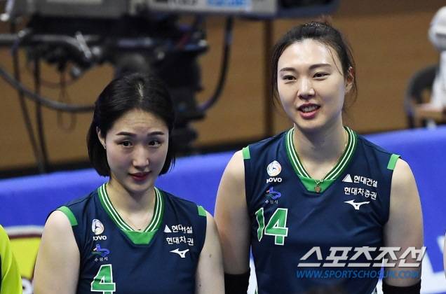 현대건설 황연주와 양효진. 스포츠조선DB