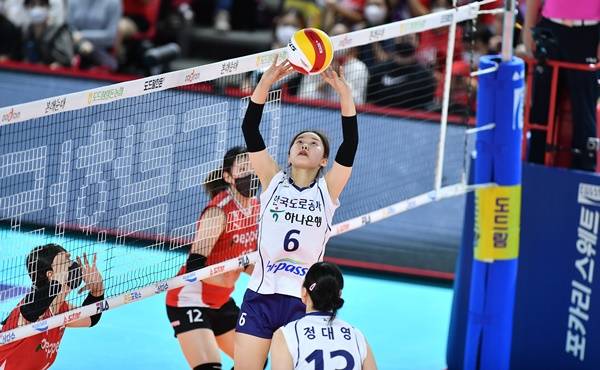 도로공사 야전사령관 이윤정이 팀을 승리로 이끌었다. 사진=한국배구연맹 제공