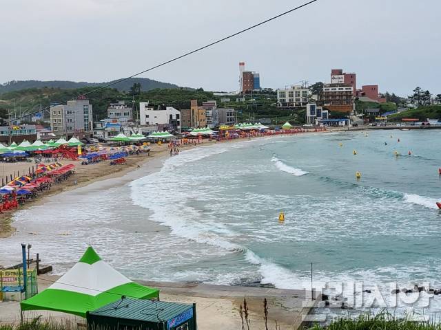 ▲포항시 구룡포해수욕장 모습ⓒ프레시안(오주호0