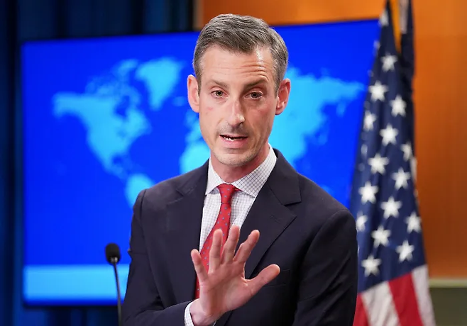 네드 프라이스 미국 국무부 대변인. 워싱턴|로이터연합뉴스