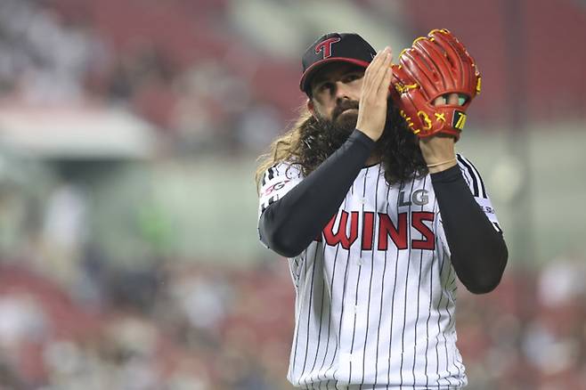 LG 트윈스 선발 케이시 켈리. LG 트윈스 제공