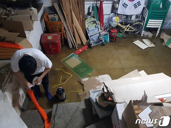 17일 양양지역 호우피해현장.(양양군 제공)