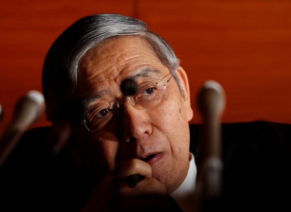 구로다 하루히코 일본은행 총재. 로이터 뉴스1