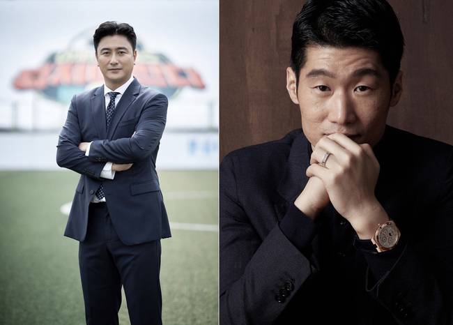 전 축구선수 안정환, 박지성./사진제공=JTBC