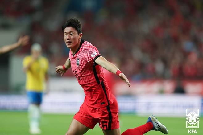 한국 축구대표팀 핵심 공격수 황의조. 사진=대한축구협회