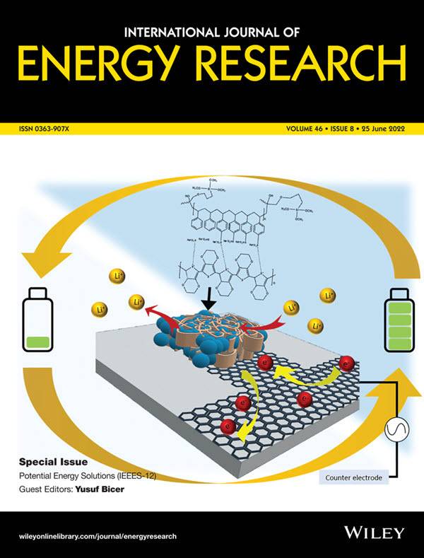 연구 내용이 실린 인터네셔널 저널 오브 에너지 리서치 6월호 논문 표지