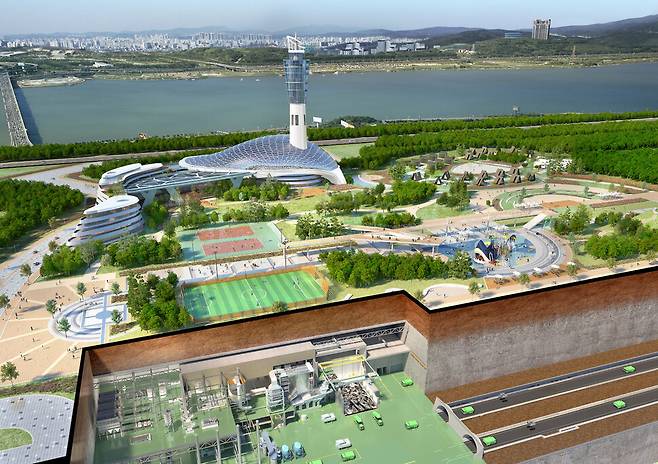 서울시가 2026년까지 새로 조성하기로 한 광역자원회수시설의 예상 조감도. 서울시 제공