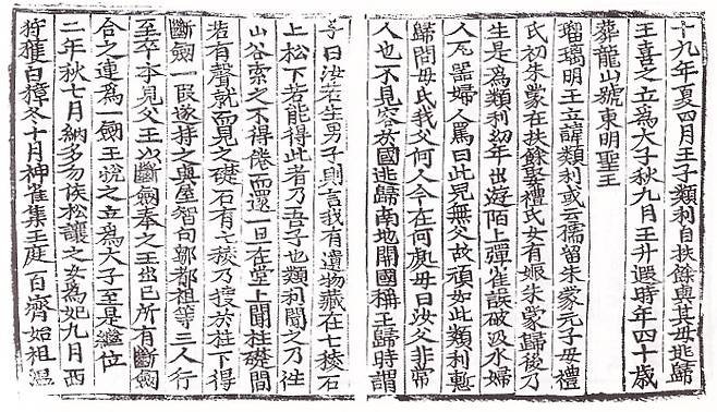 삼국사기 고구려본기 유리왕 즉위년조