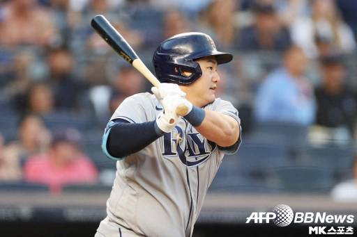 최지만은 볼넷 한 개를 기록했다. 사진=ⓒAFPBBNews = News1