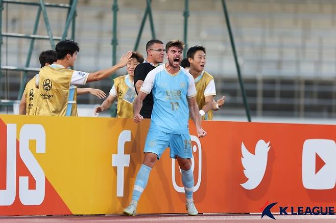 대구 제카의 골 세리머니 [한국프로축구연맹 제공. 재판매 및 DB 금지]