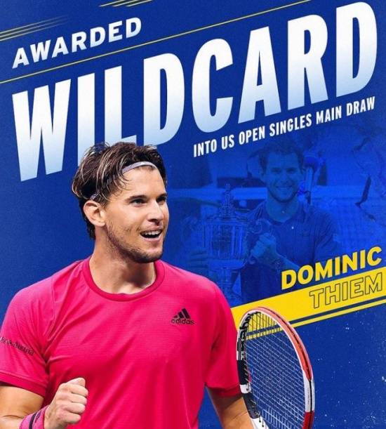 2022 US오픈 와일드카드 받은 도미니크 팀(사진=팀 SNS 캡처)