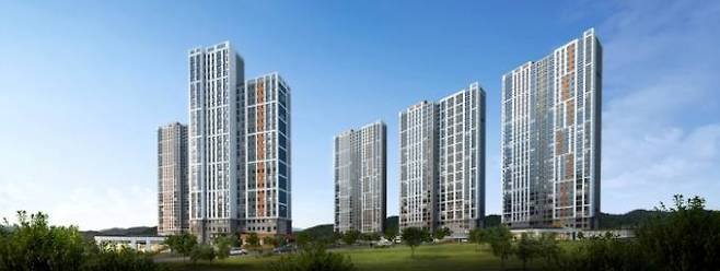 경산 하양지구 우미린 에코포레 투시도.&nbsp; 사진=우미건설