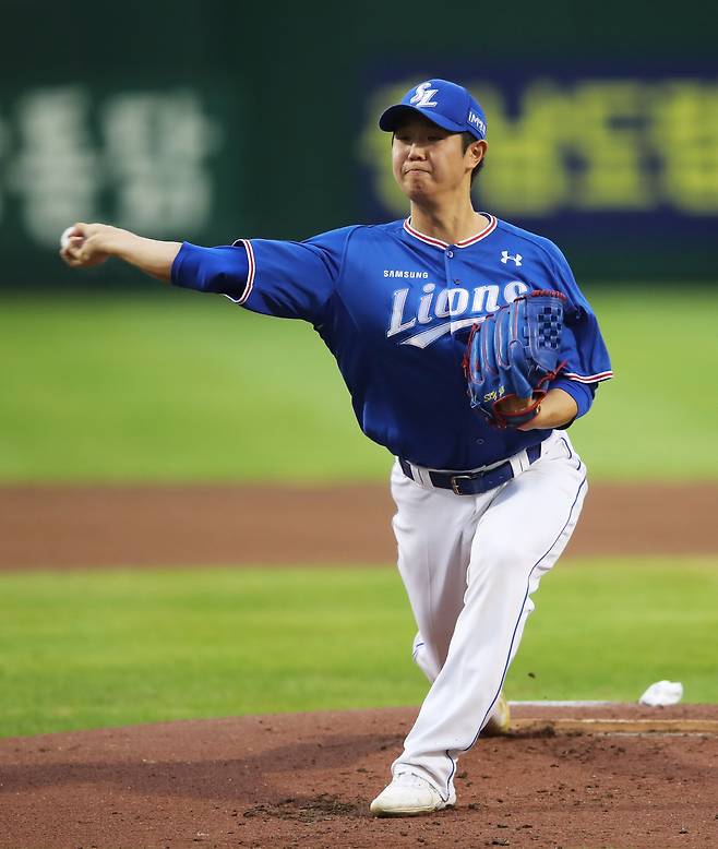 2022 신한은행 MY CAR KBO리그 삼성 라이온즈-한화 이글스 경기

삼성 선발투수 최하늘

대전 한화이글스파크

2022년 8월 19일. 사진제공=삼성 라이온즈