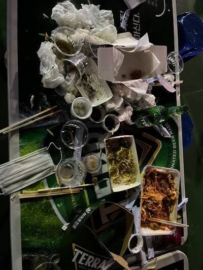 축제에서 일회용품을 사용한 모습. 시민공동행동 제공
