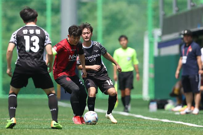 통합축구 유니파이드컵 1차 리그 경기 모습. (한국프로축구연맹 제공)