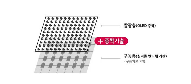 마이크로 OLED (올레도스) 구조