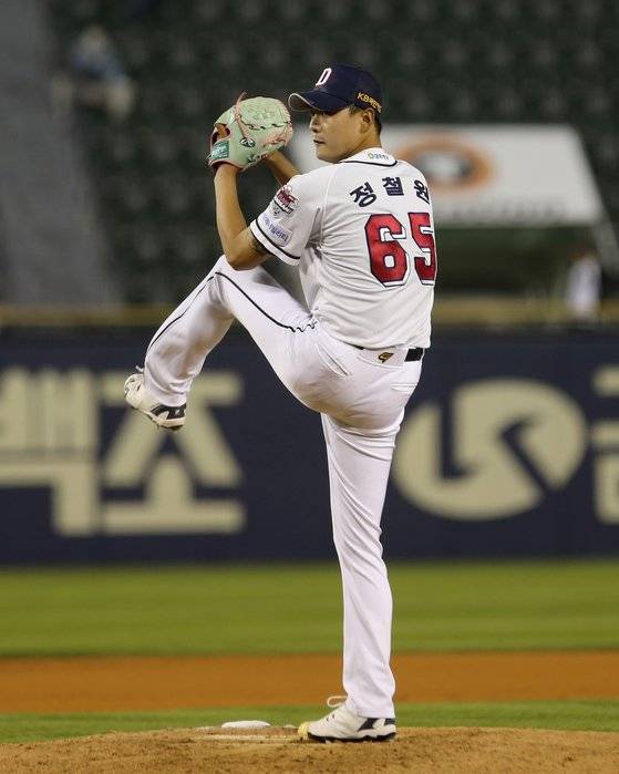두산 투수 정철원. 사진 두산 베어스