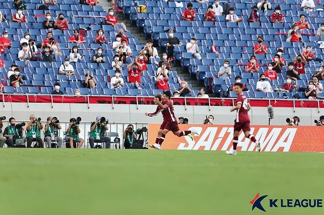 [서울=뉴시스]비셀 고베 선제골. (사진=프로축구연맹 제공)