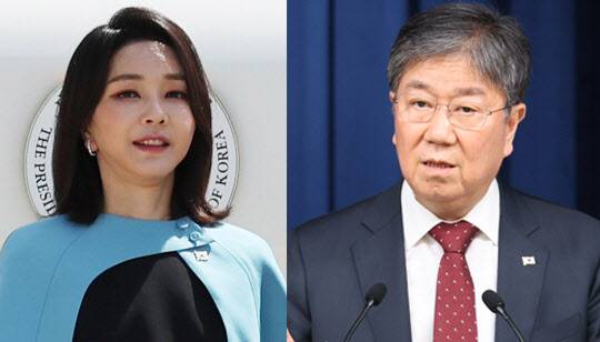 윤석열 대통령 부인 김건희 여사, 김대기 대통령 비서실장 (사진=연합뉴스)